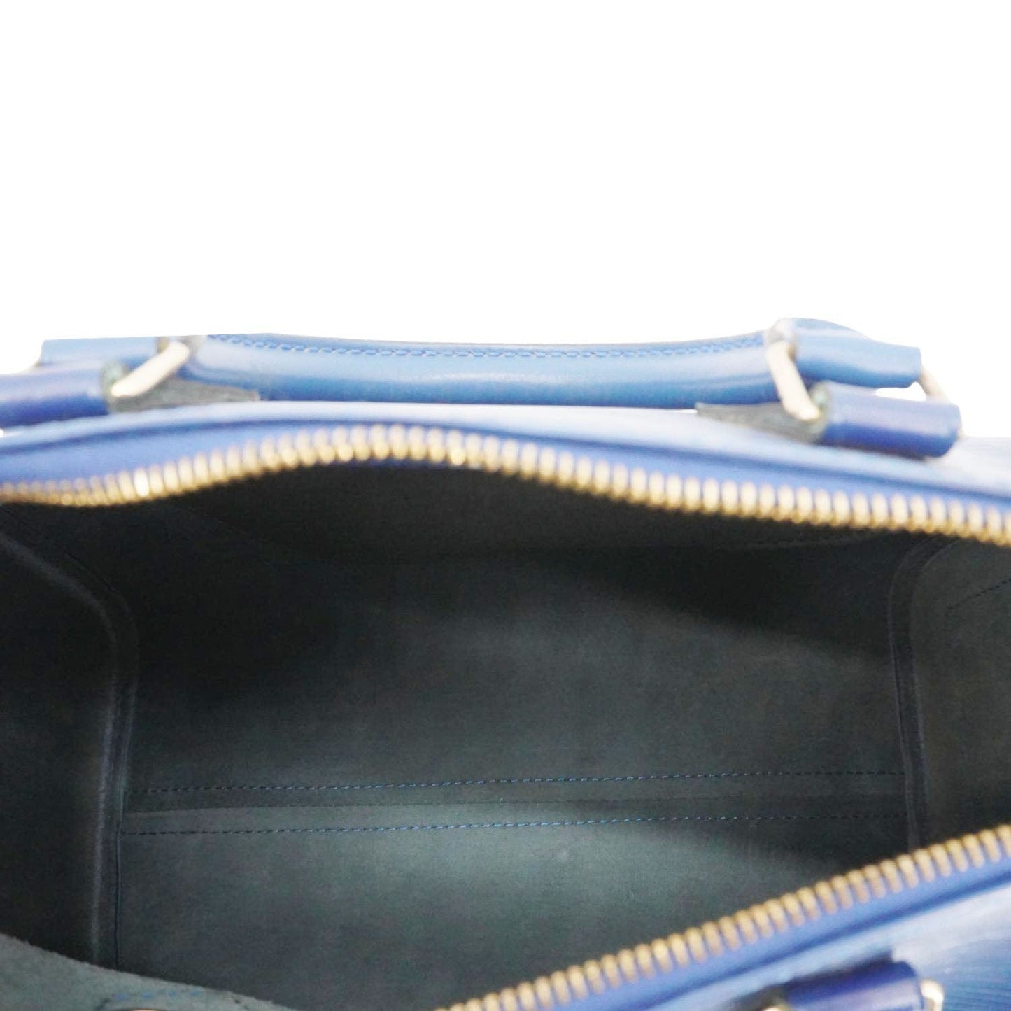 LOUIS VUITTON  Epi Leather Satchel Bag Blue