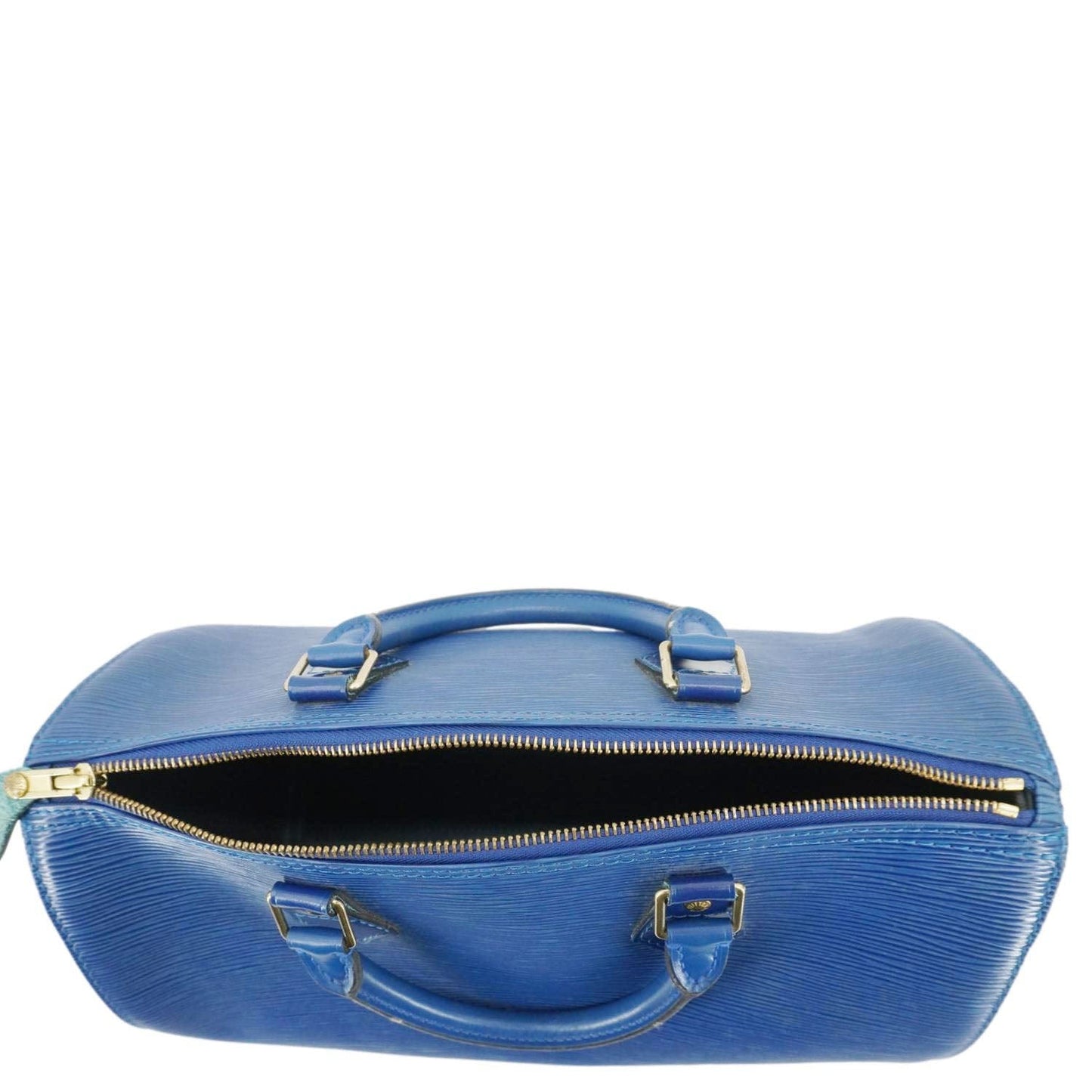 LOUIS VUITTON  Epi Leather Satchel Bag Blue