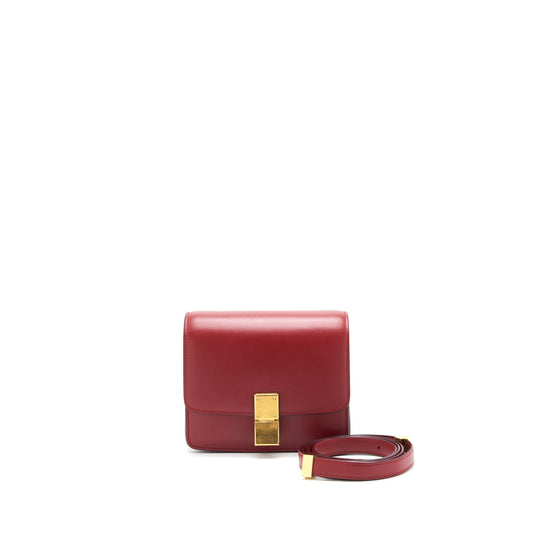 Celine small Classic Box Purse Red with