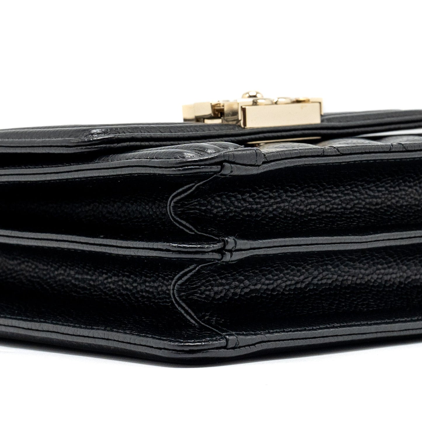 Chanel North South Boy Bag Caviar Black L