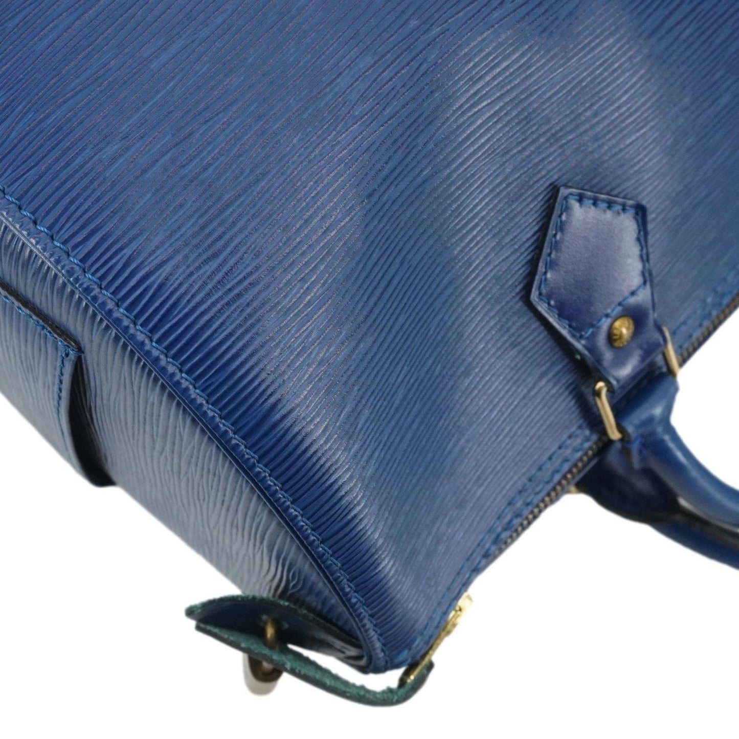 LOUIS VUITTON  Epi Leather Satchel Bag Blue