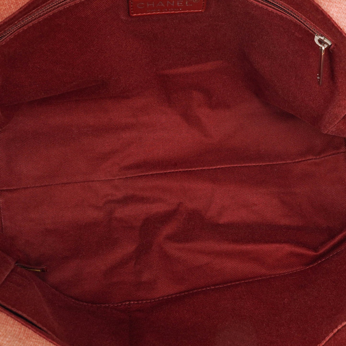 Chanel Pink Canvas Deauville Shopping Tote Bag
