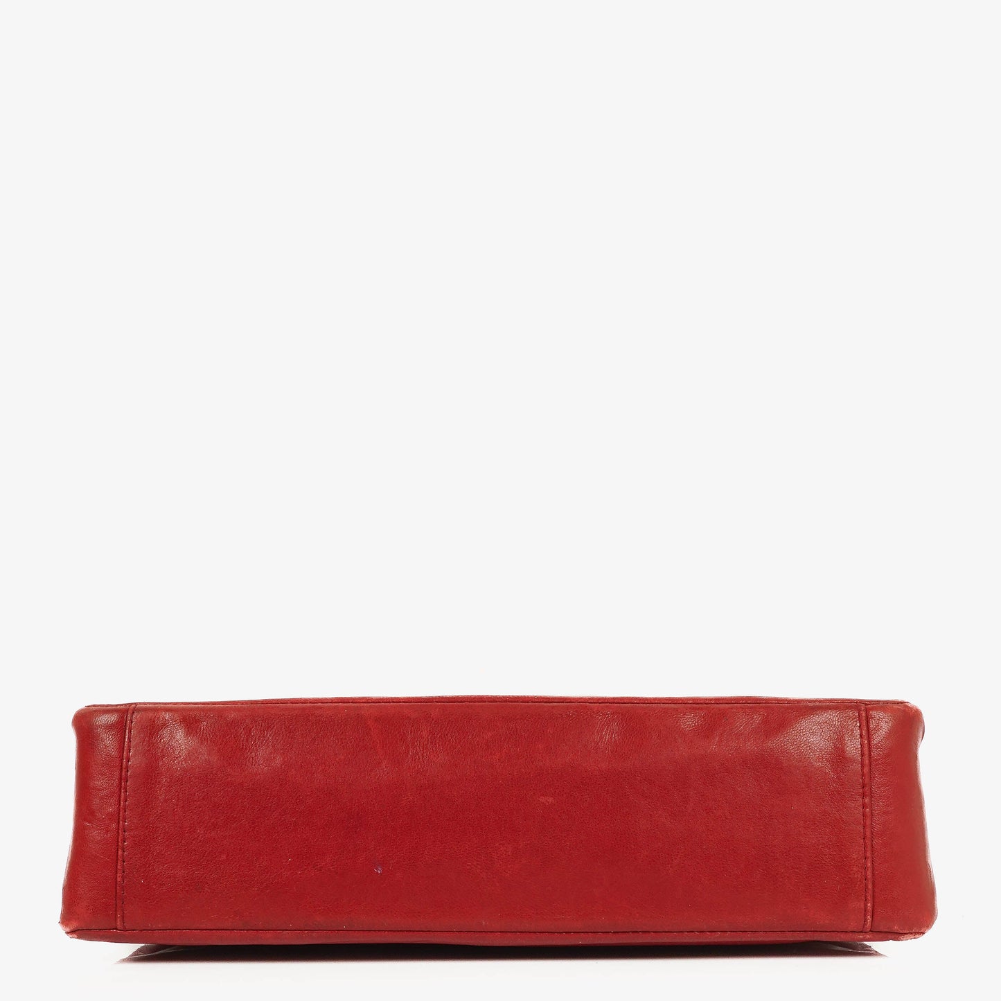 Chanel Red Lambskin Quilted Small 31  Shopping Tote Bag
