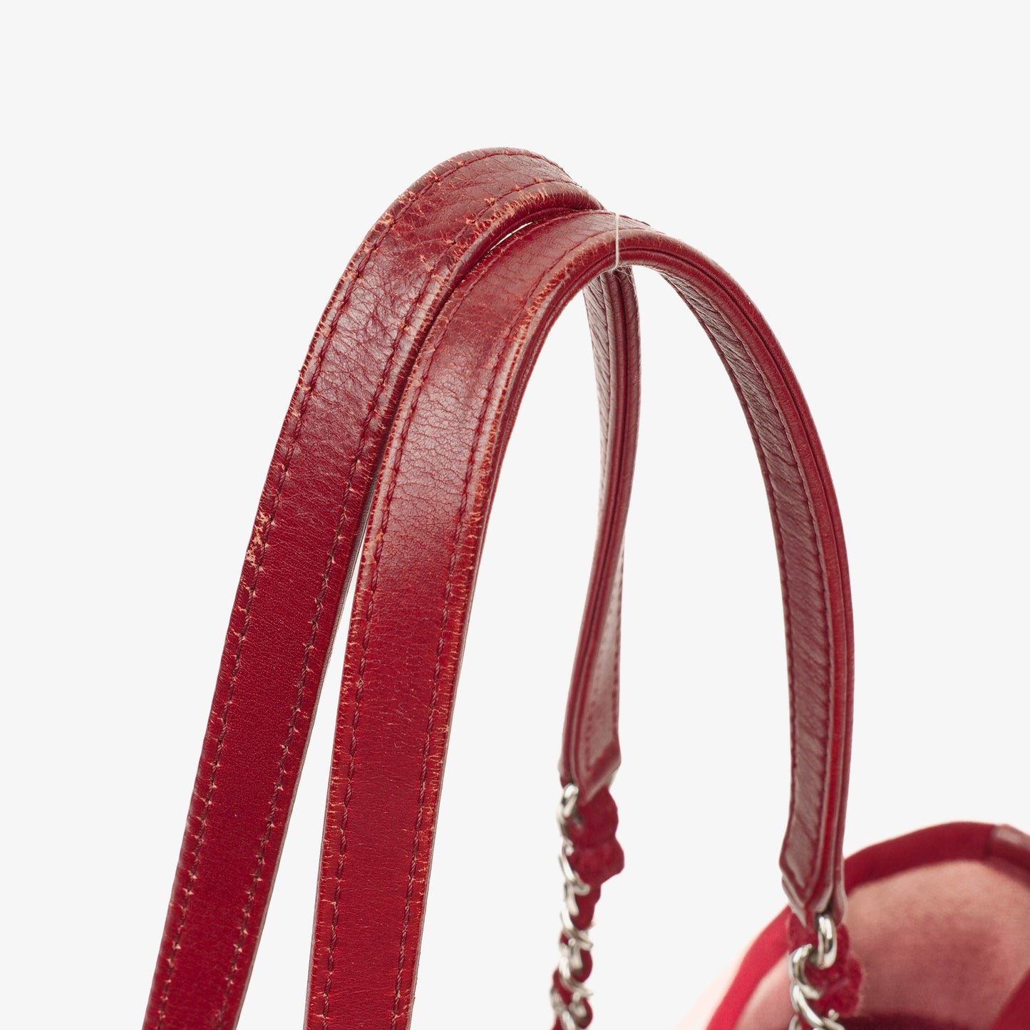 Chanel Pink Canvas Deauville Shopping Tote Bag