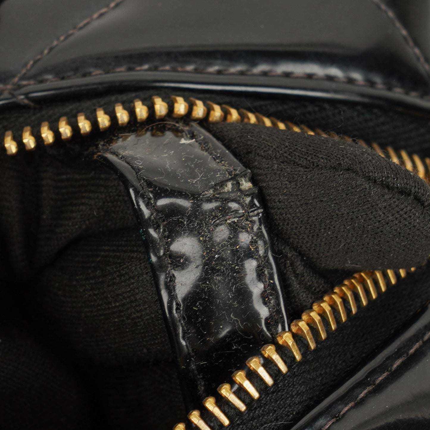Chanel Lunch Box Black Quilted Patent Leather Tote Bag