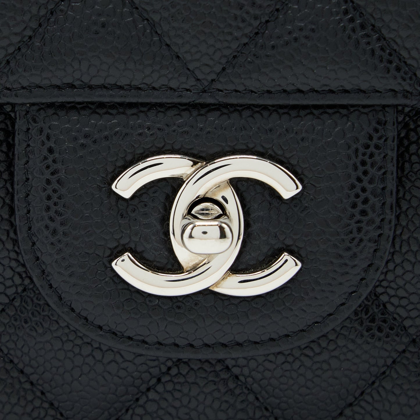 Chanel Jumbo Single Flap Bag Caviar Black