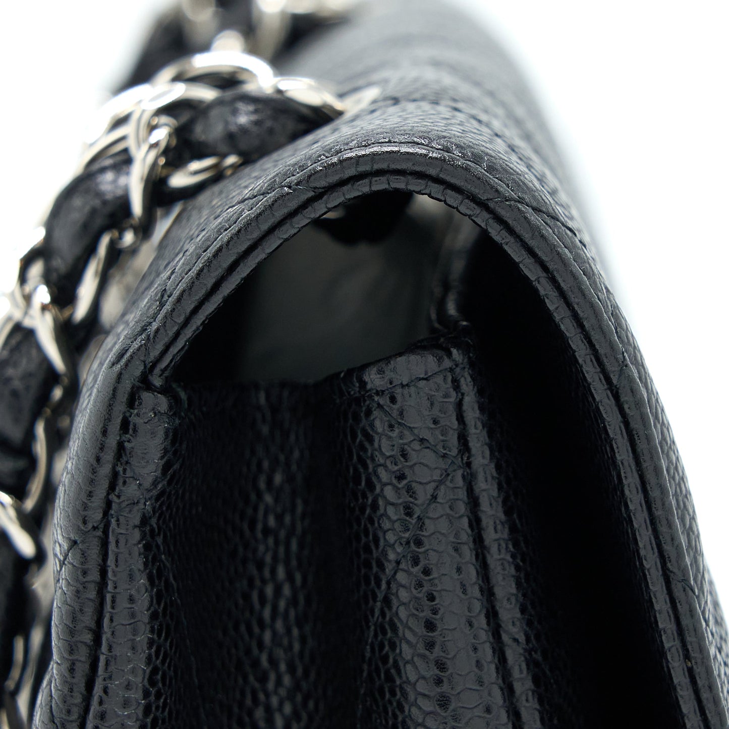 Chanel Jumbo Single Flap Bag Caviar Black