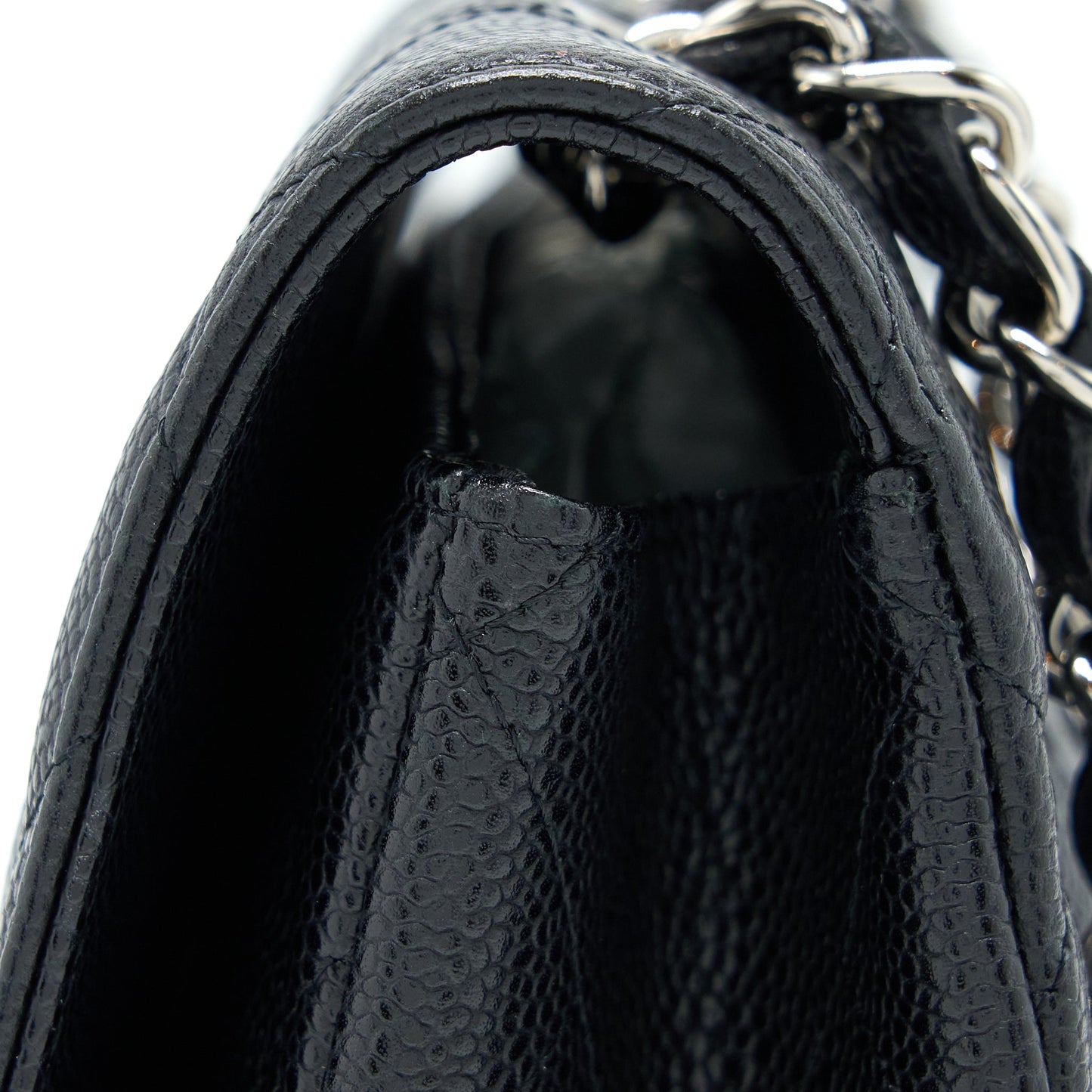Chanel Jumbo Single Flap Bag Caviar Black