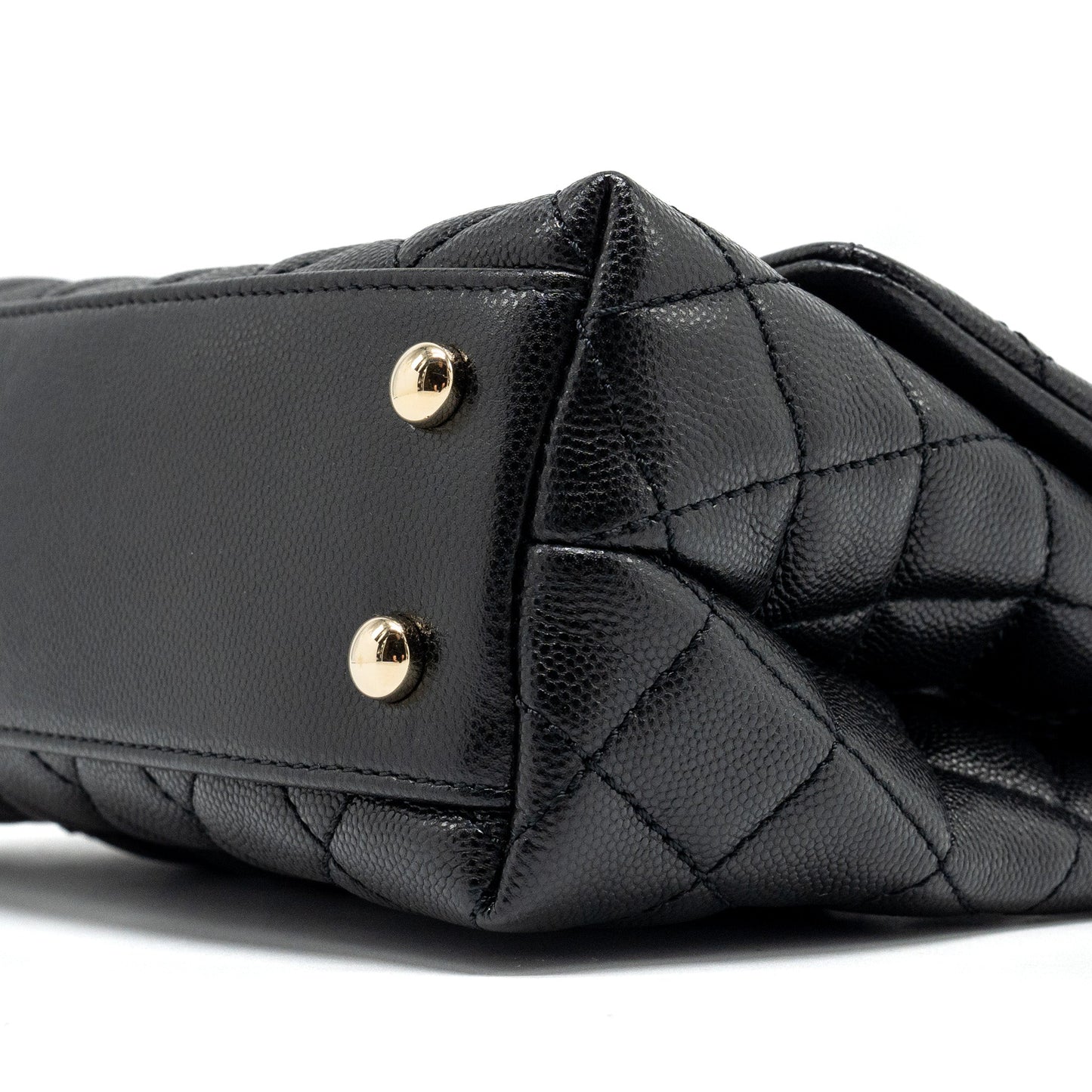 Chanel Small Coco Handle Caviar black L