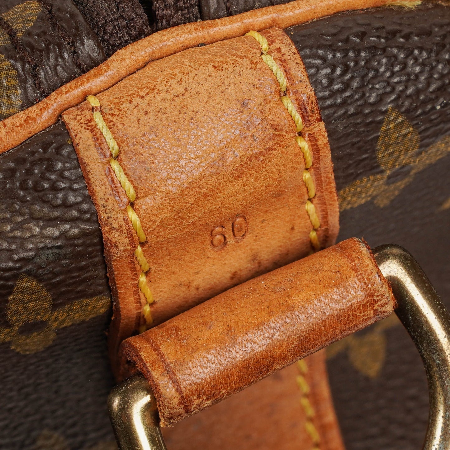 Louis Vuitton Keepall 60 Bandoulière Monogram Canvas Travel Bag