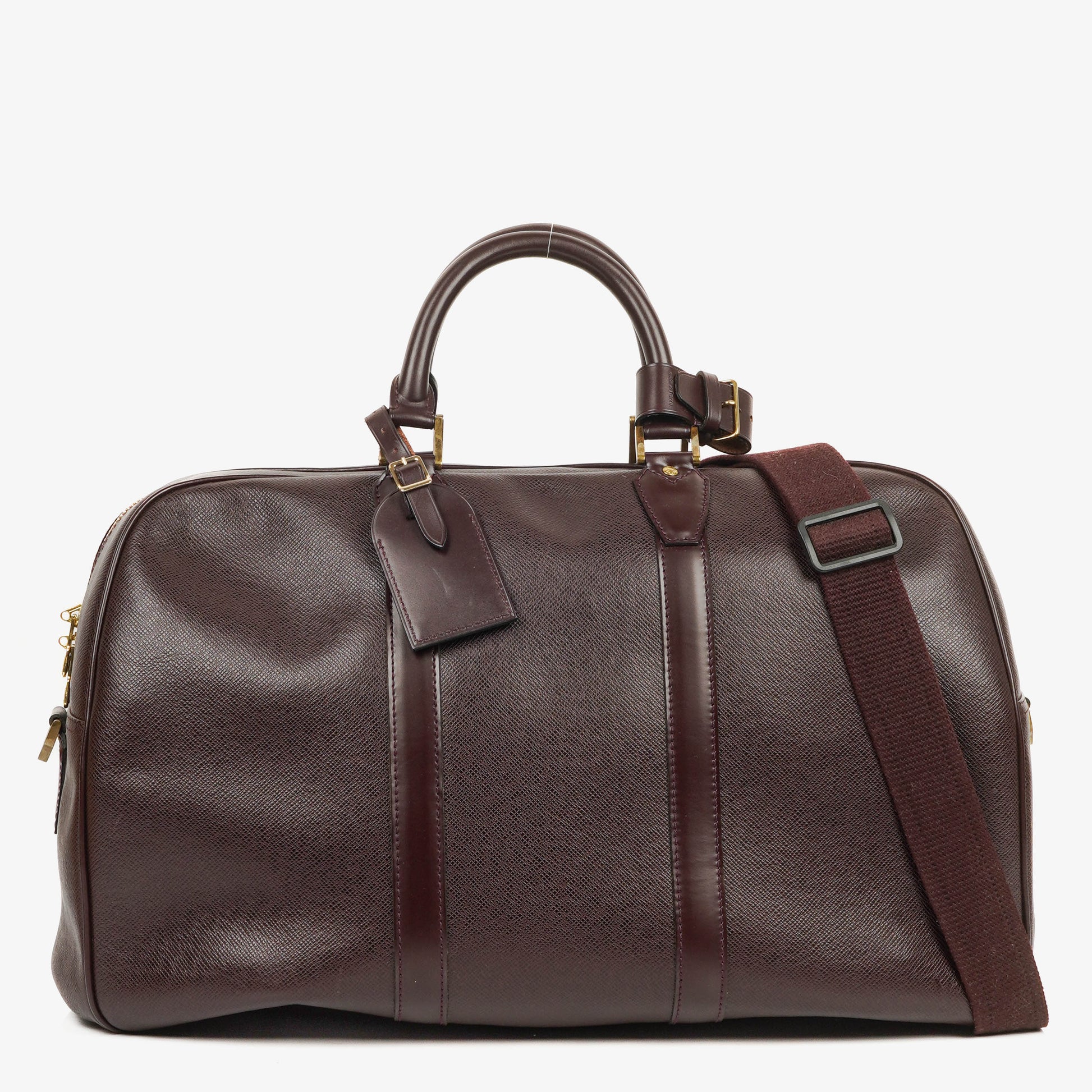 Louis Vuitton Kendall Burgundy Taiga Leather Bag