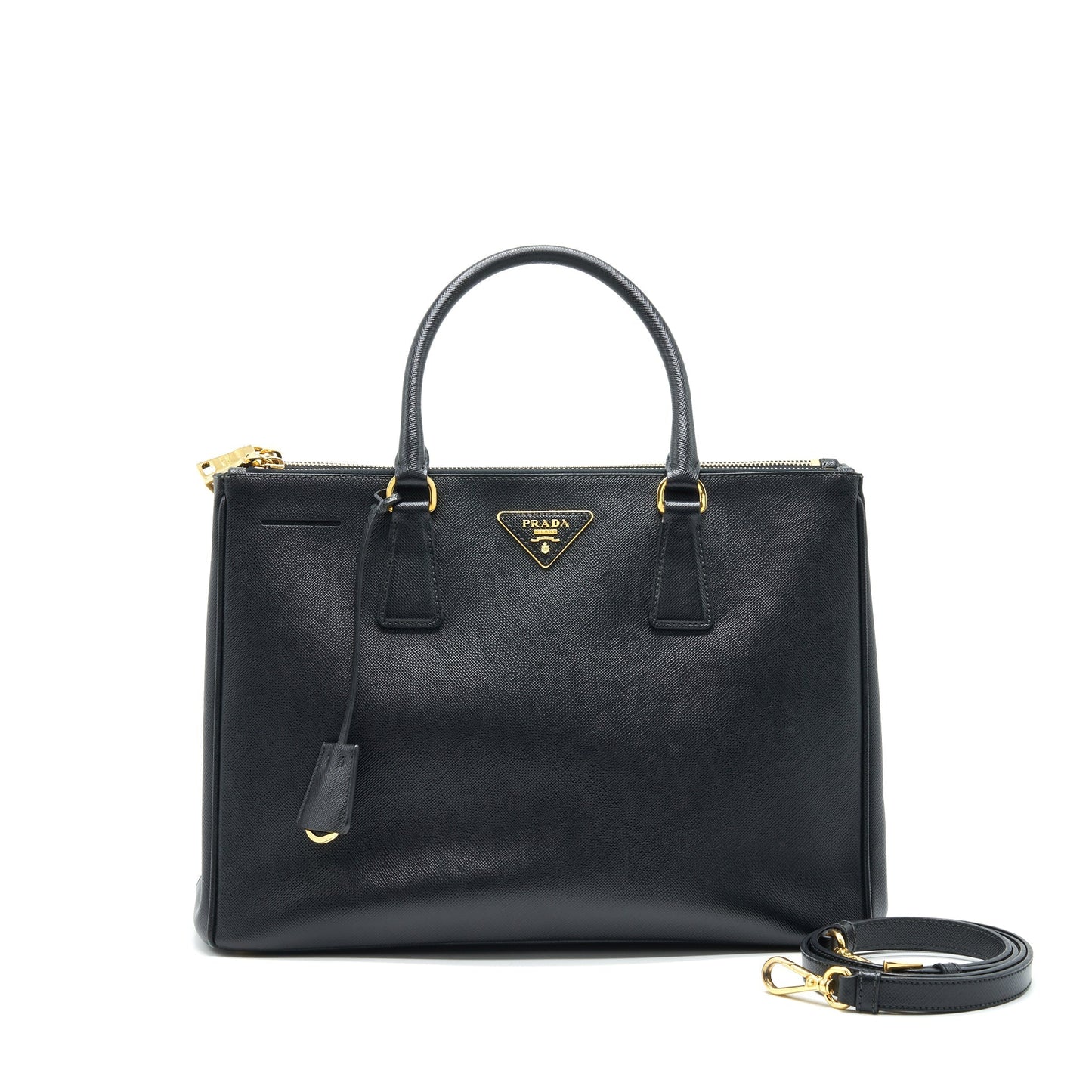 Prada Saffiano Tote Purse Black