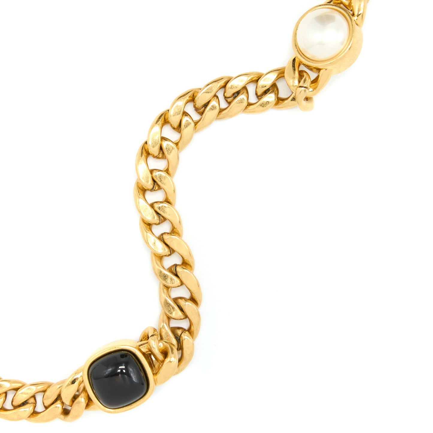 Chanel Long Vanity With Detailed Chain Lambskin Black