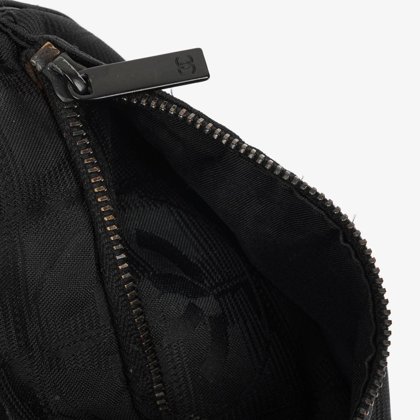 Chanel Black Nylon Travel Line Barrel Bag