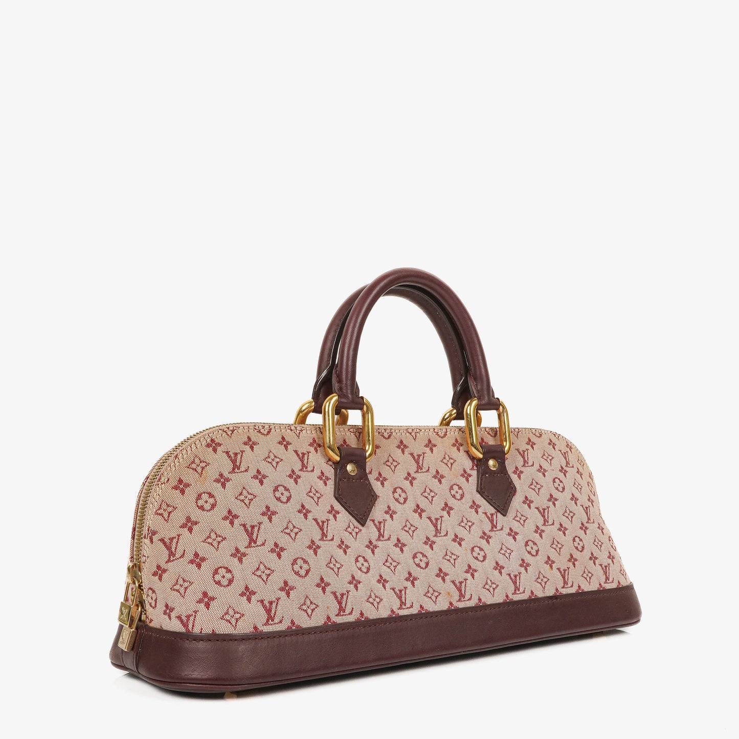 Louis Vuitton Mini Alma Long Cherry Monogram Handbag