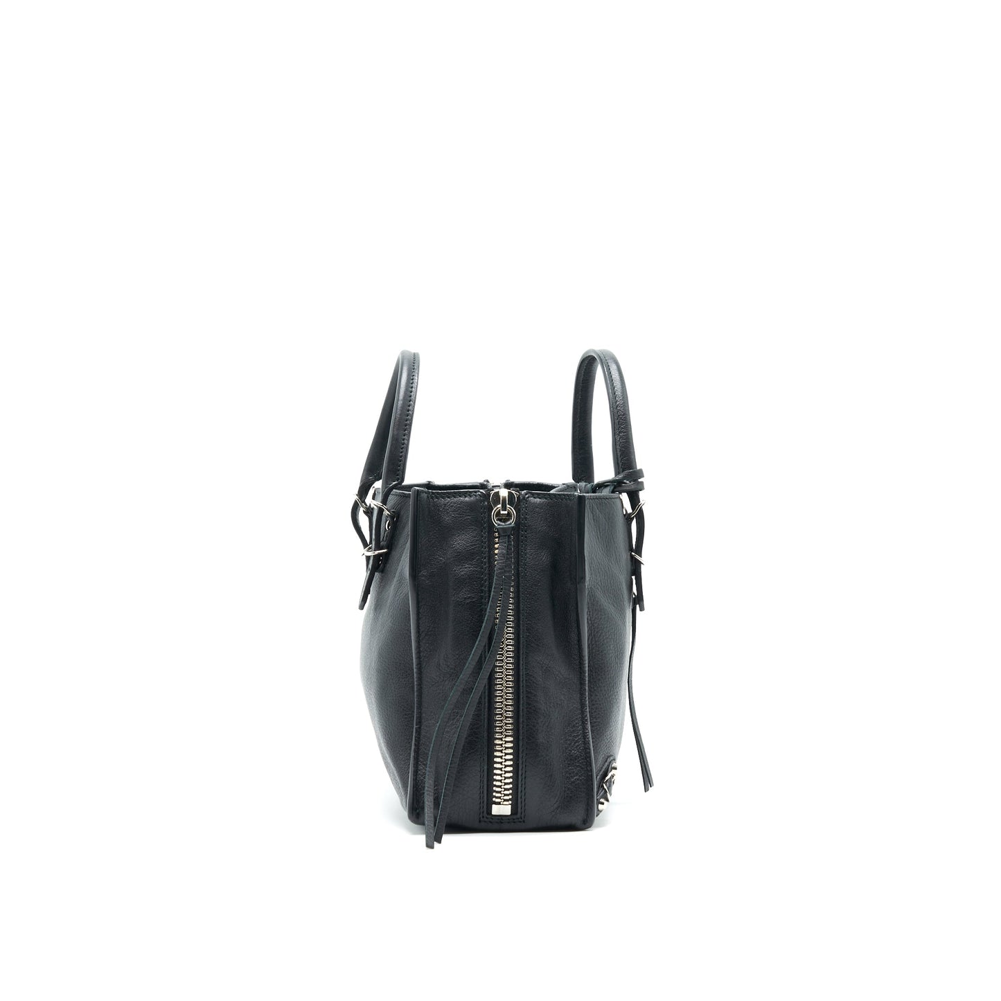 BALENCIAGA PAPIER A4 CLASSIC STUDS Purse LEATHER BLACK