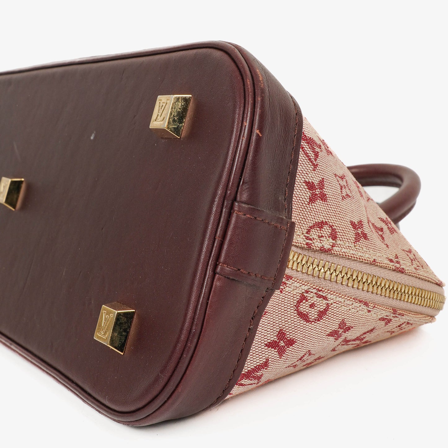 Louis Vuitton Mini Alma Long Cherry Monogram Handbag
