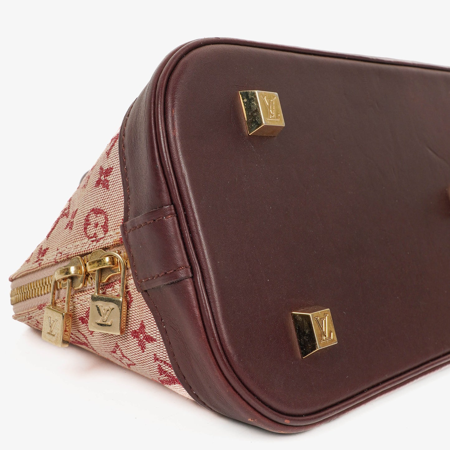 Louis Vuitton Mini Alma Long Cherry Monogram Handbag