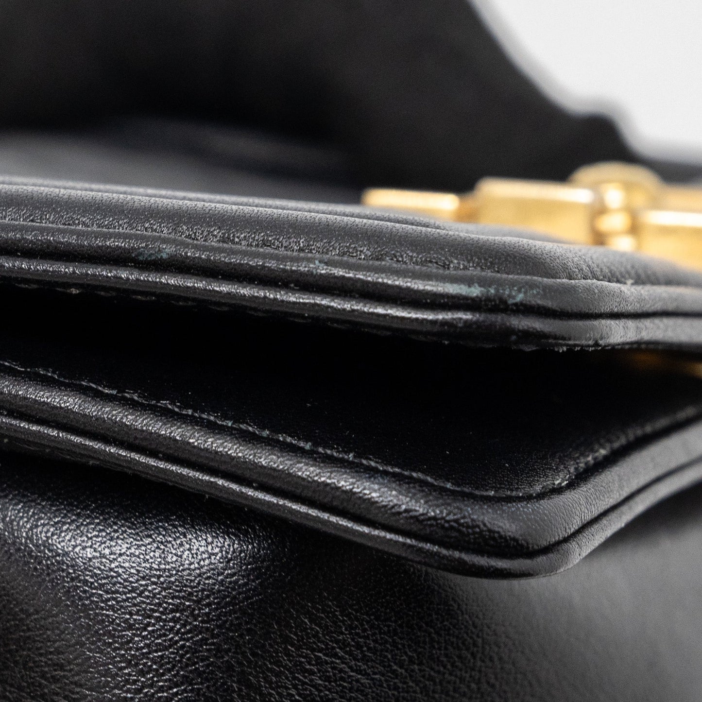 Chanel small boy bag Calfskin black