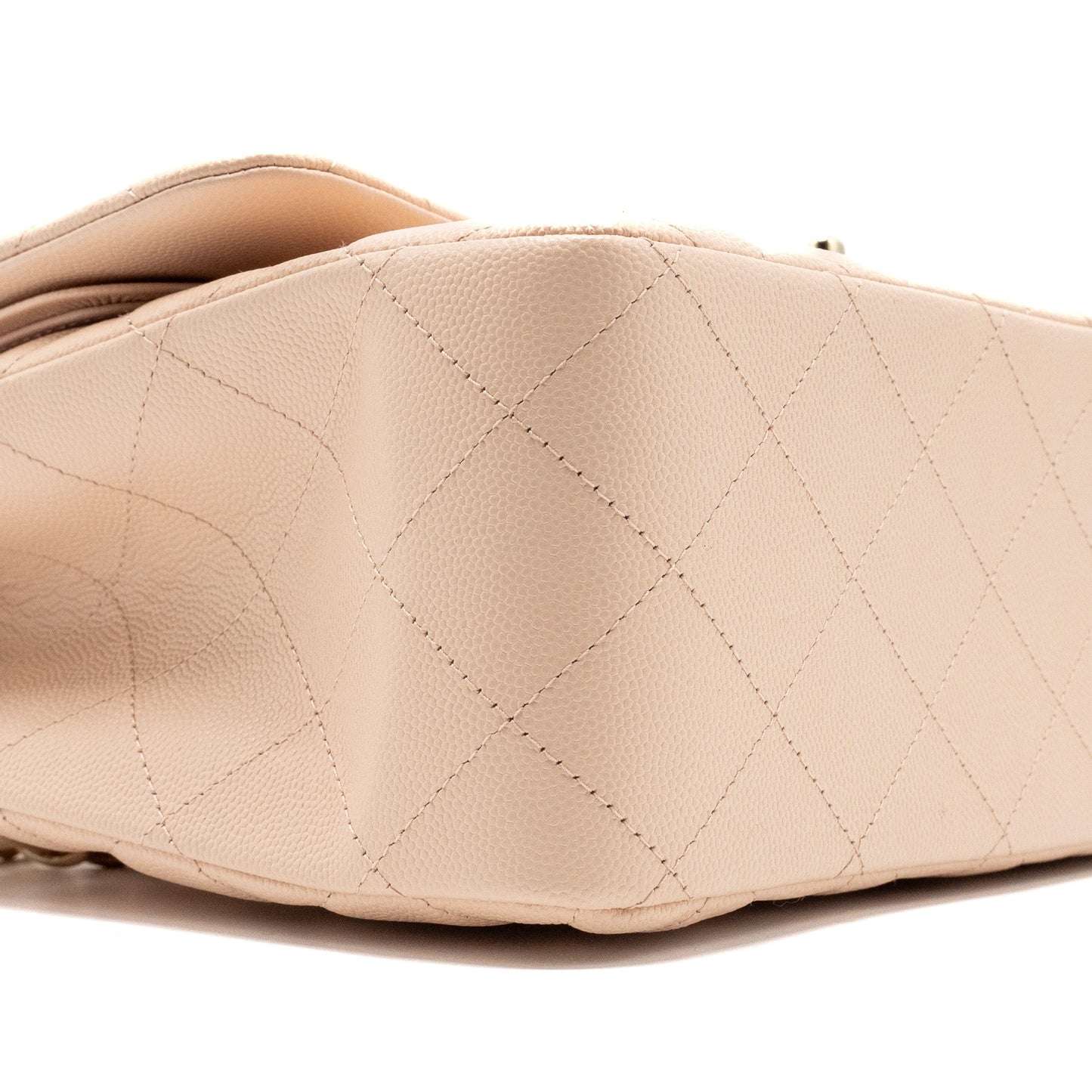 Chanel Jumbo Classic Double Flap Bag Caviar Beige L (Microchip)