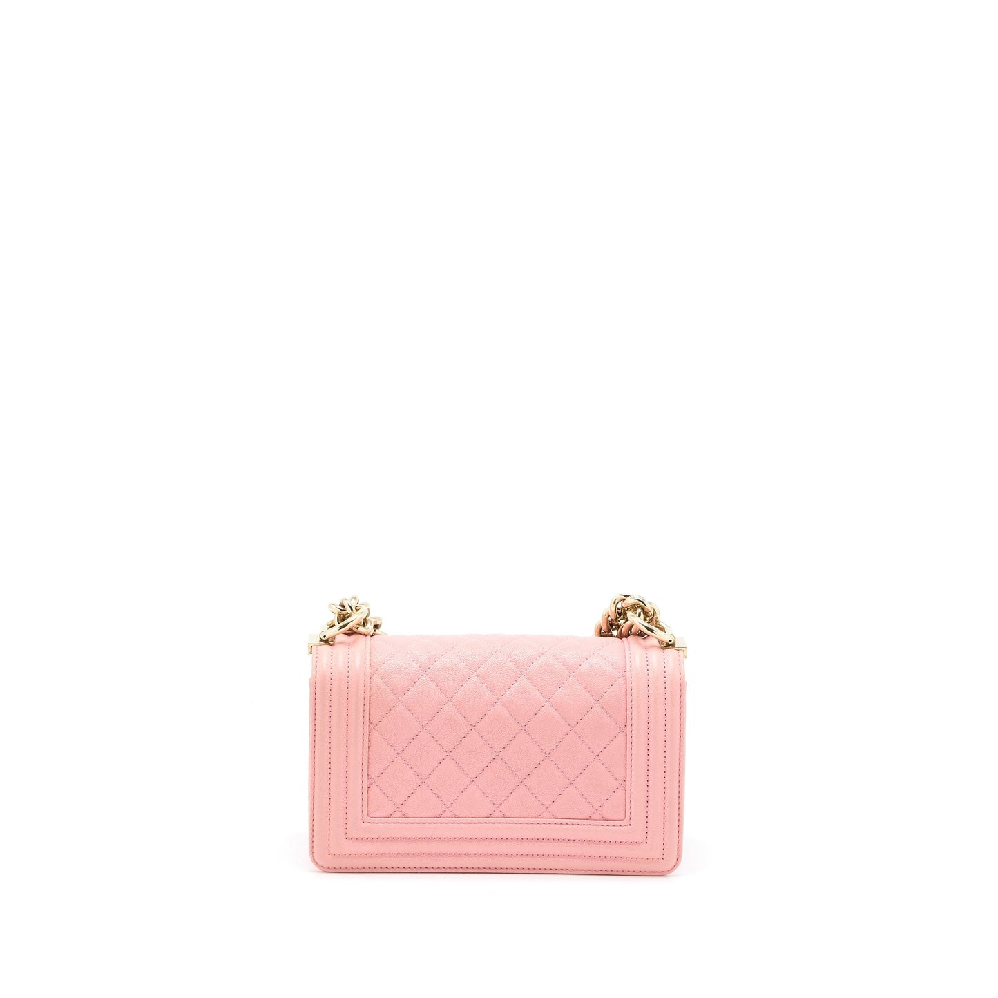 Chanel Small Boy Bag Caviar Pink L