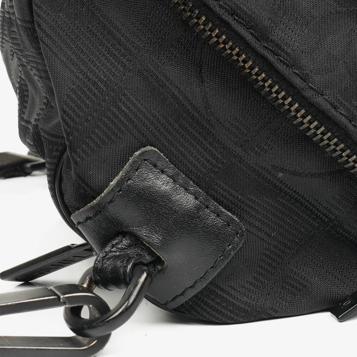 Chanel Black Nylon Travel Line Barrel Bag