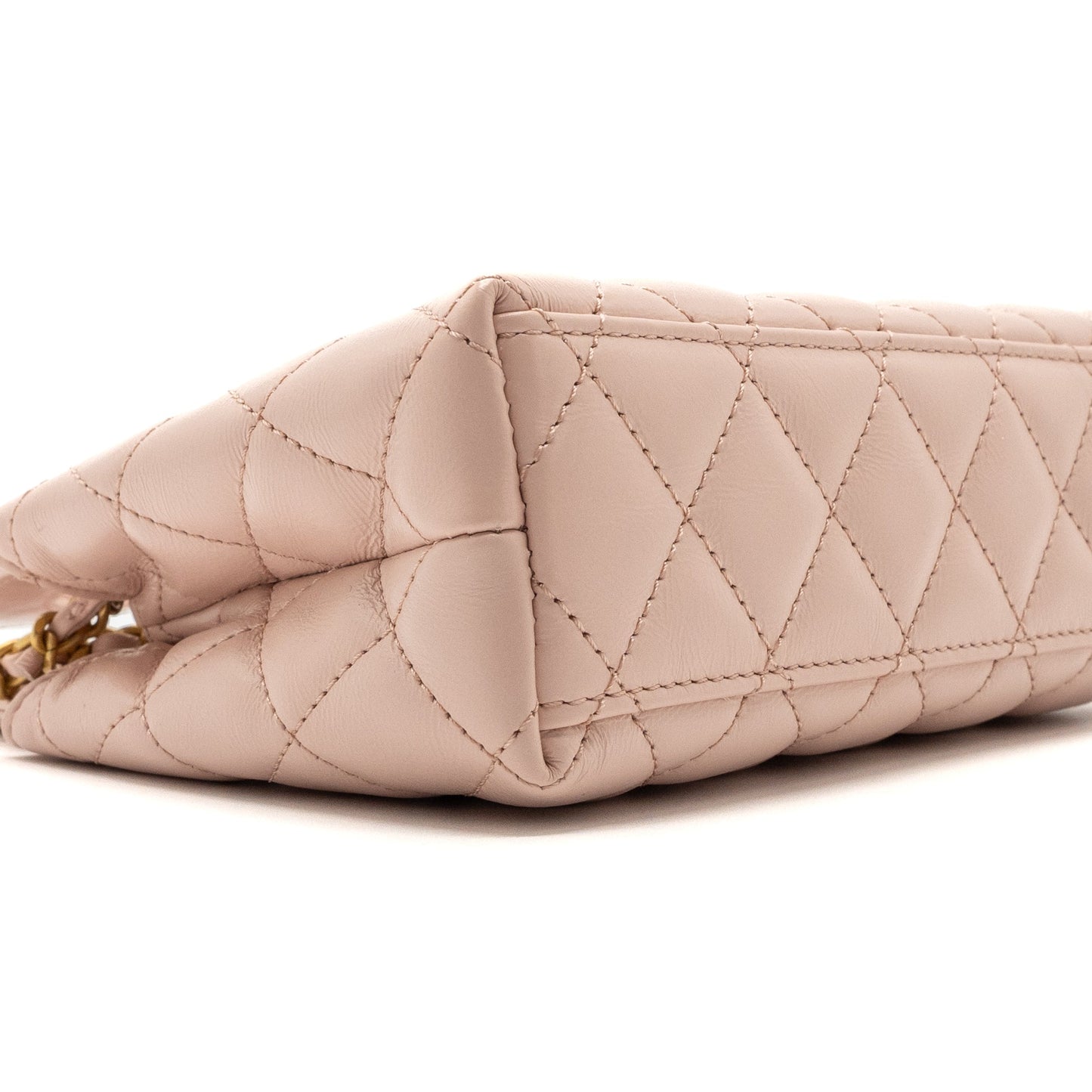 Chanel 23k Mini Shopping Bag Calfskin Light Pink  Brushed (Microchip)
