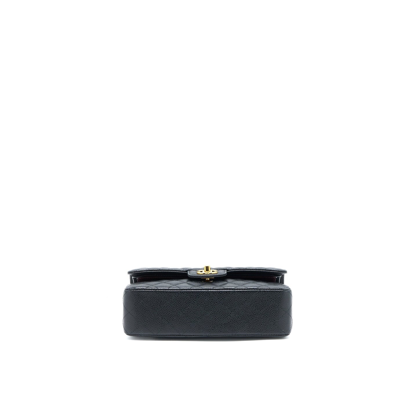 Chanel Small Classic Flap Bag Caviar Black  (Microchip)