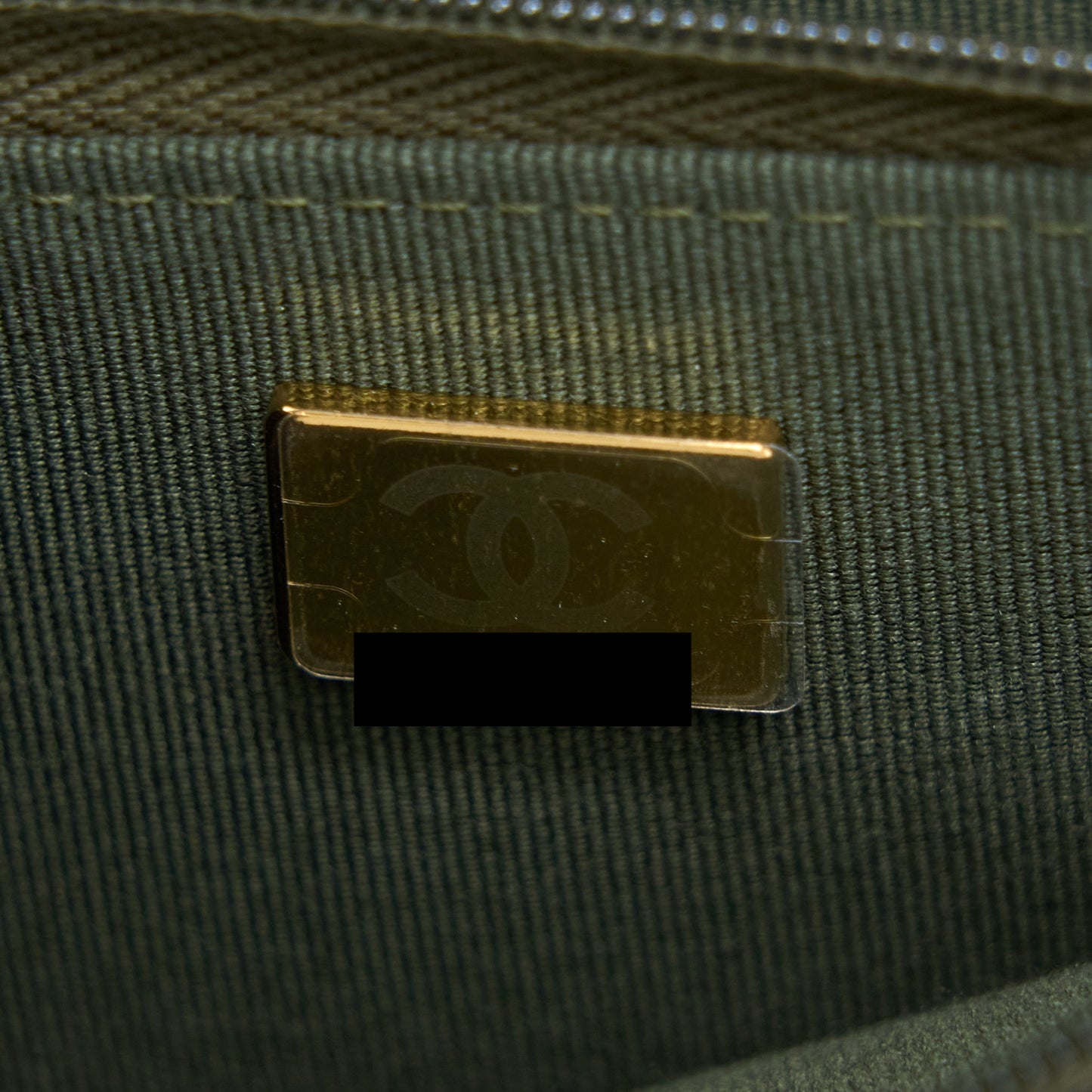 Chanel 22K Wallet On Chain Caviar Dark Green L (Microchip)