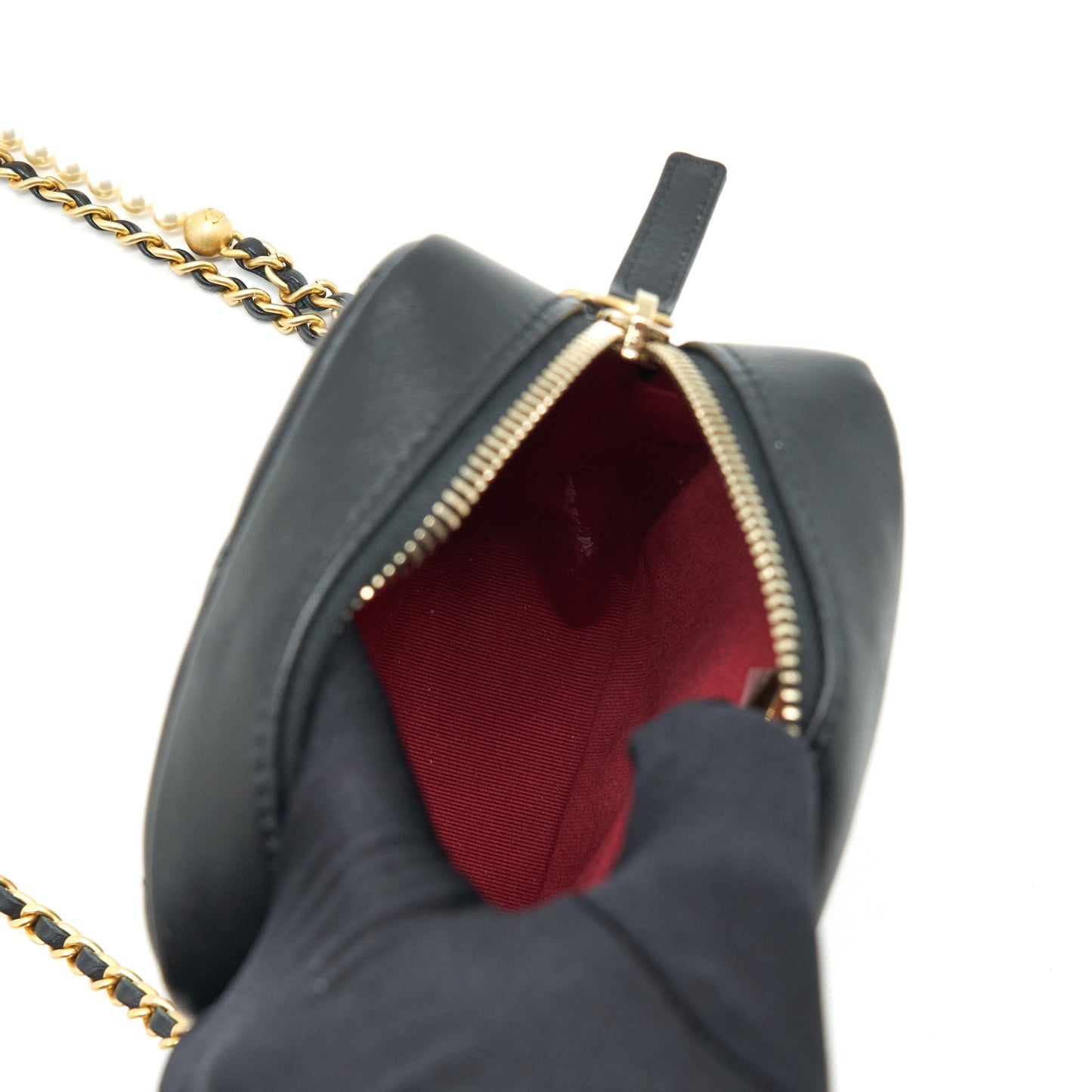 Chanel 22C My Perfect Mini Camera Case Lambskin Black