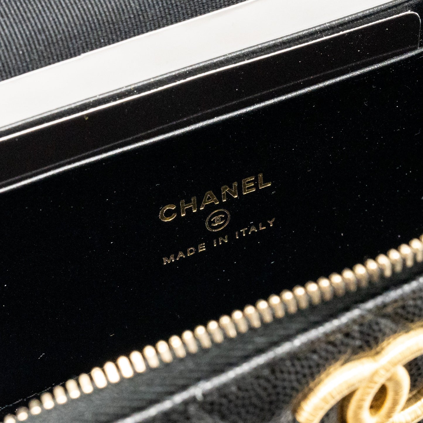 Chanel Top Handle Vanity Bag Caviar Black  (Microchip)