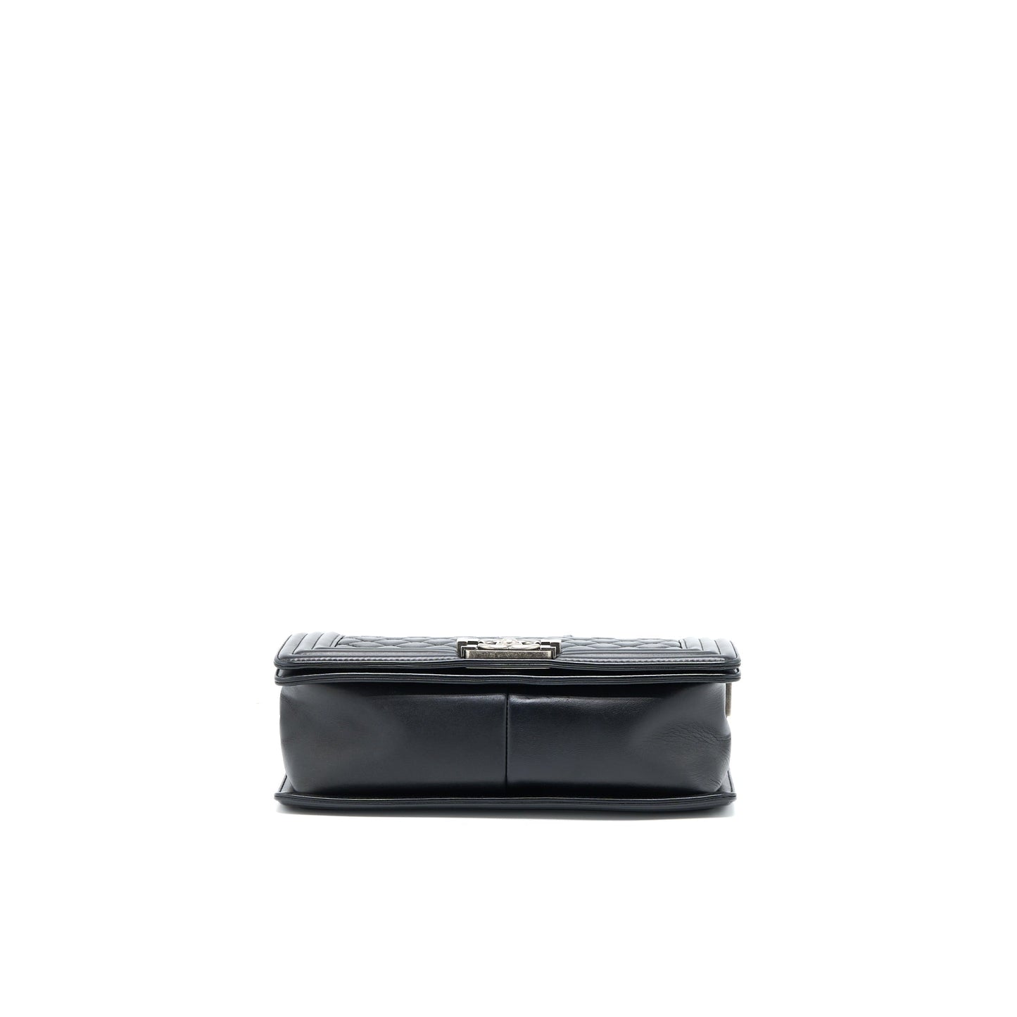 Chanel Medium Boy Bag Lambskin Black Ruthenium