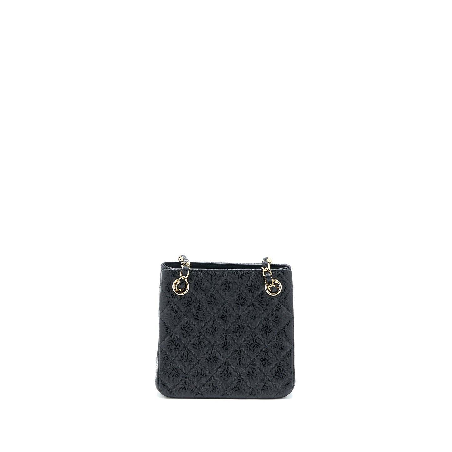 Chanel Mini Bucket Tote Bag Caviar Black L (Microchip)