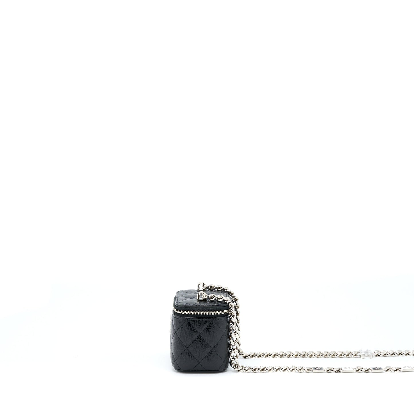 Chanel Mini Vanity With Giant Chain Caviar Black