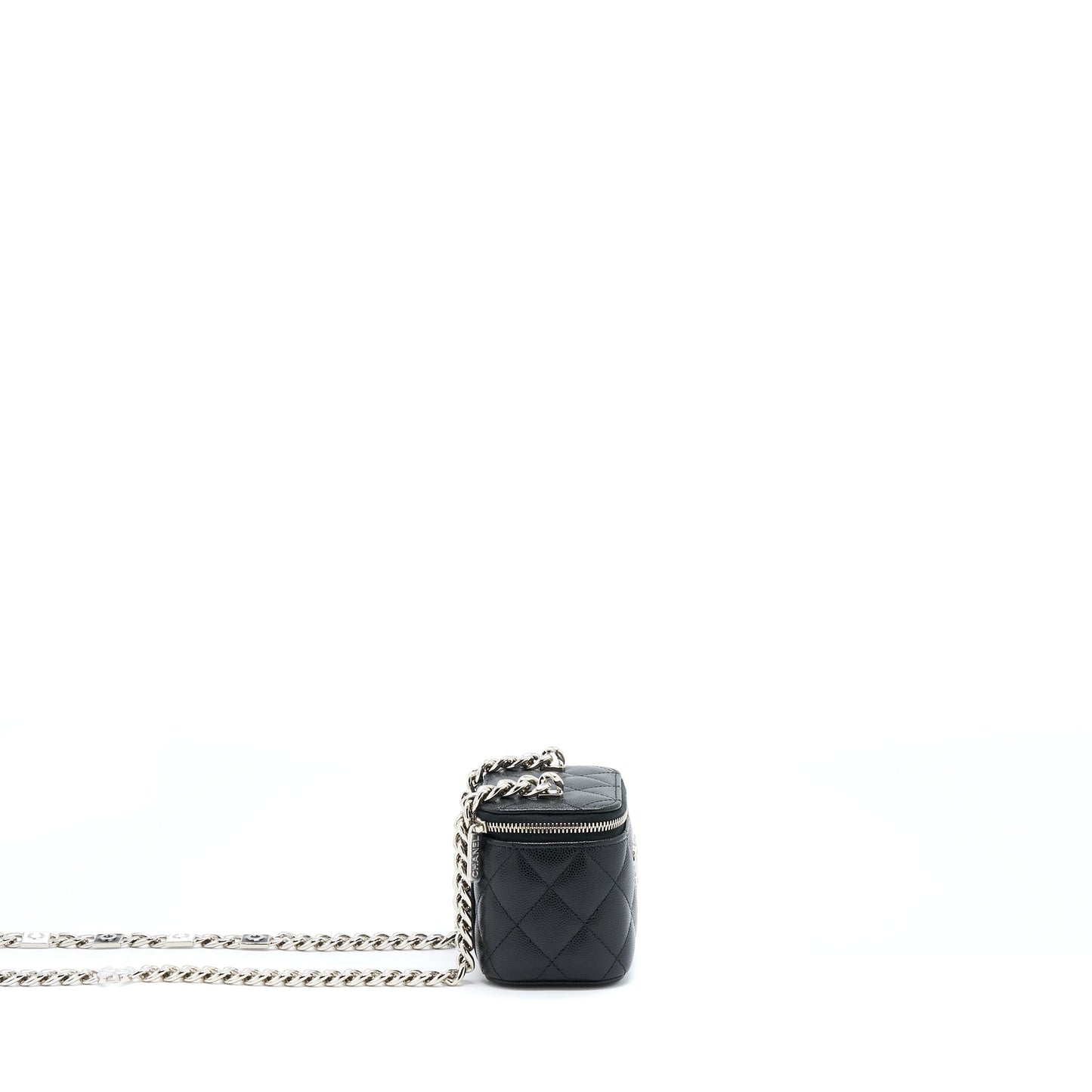 Chanel Mini Vanity With Giant Chain Caviar Black