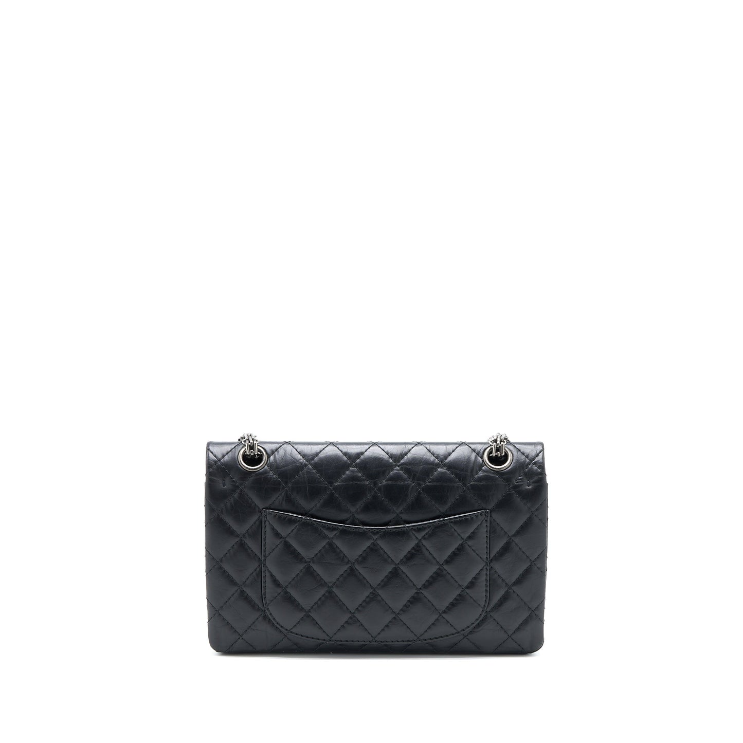 Chanel Small 2.55 225 Reissue Flap Bag Aged Calfskin Black Ruthenium