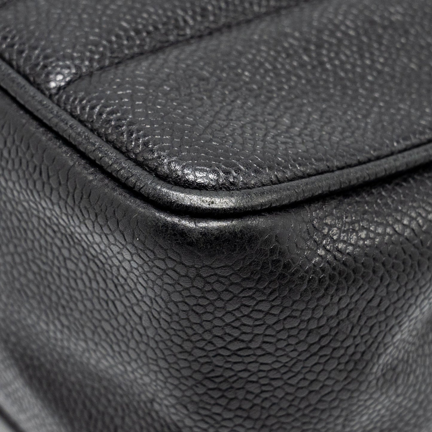 Chanel  Vertical Jumbo Flap Bag Caviar Black