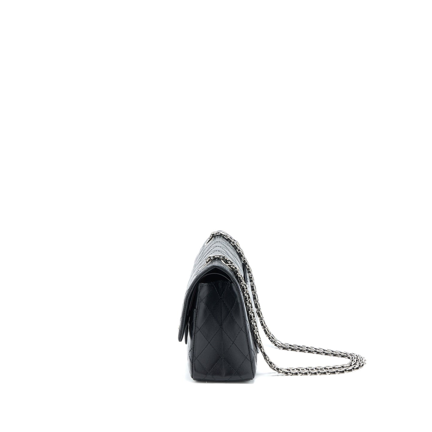 Chanel Small 2.55 225 Reissue Flap Bag Aged Calfskin Black Ruthenium