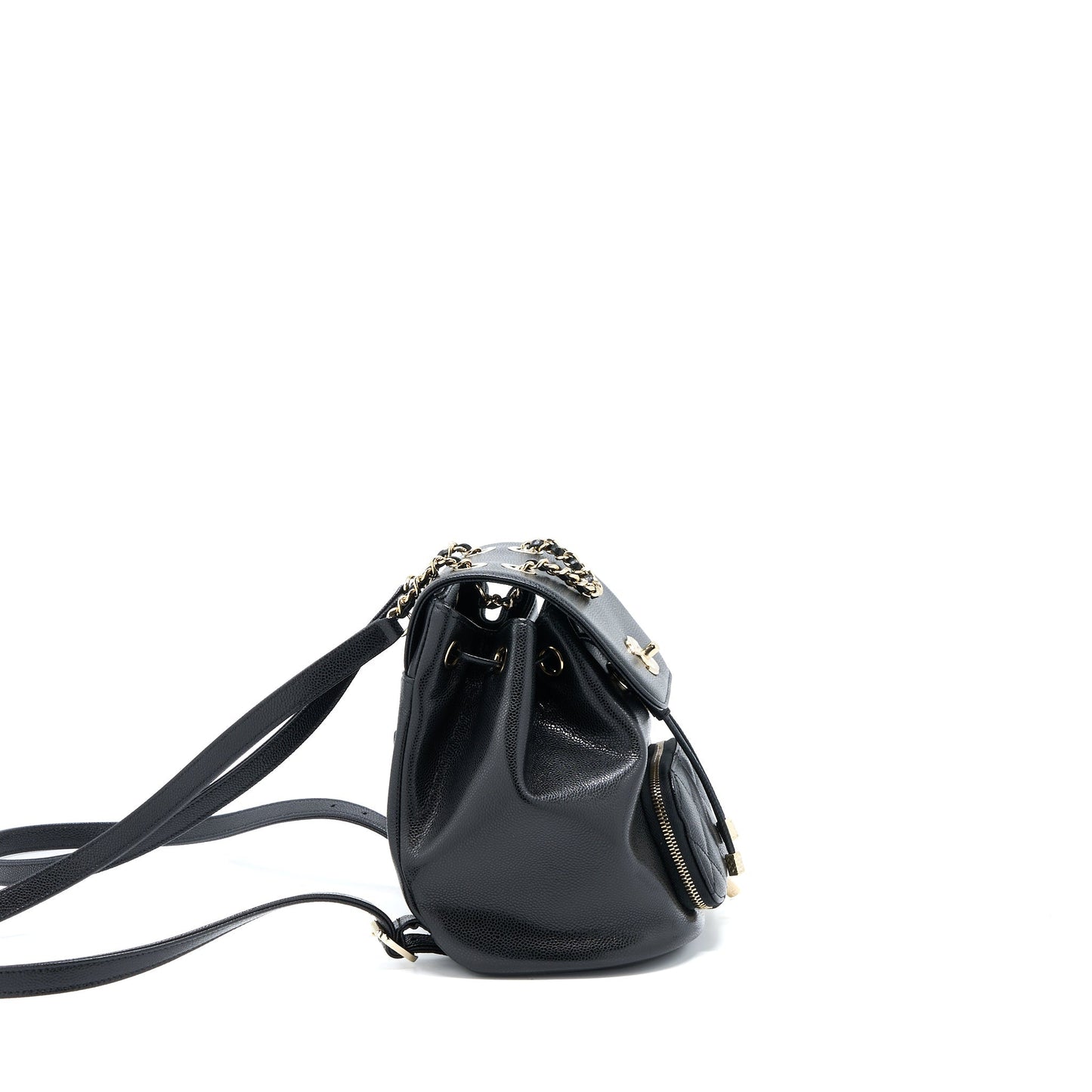 Chanel 22B Affinity Mini Backpack Caviar Black L(Microchip)