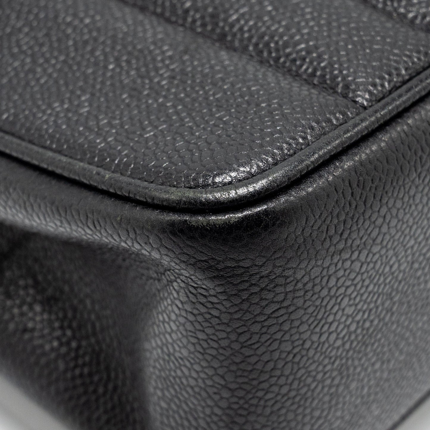 Chanel  Vertical Jumbo Flap Bag Caviar Black