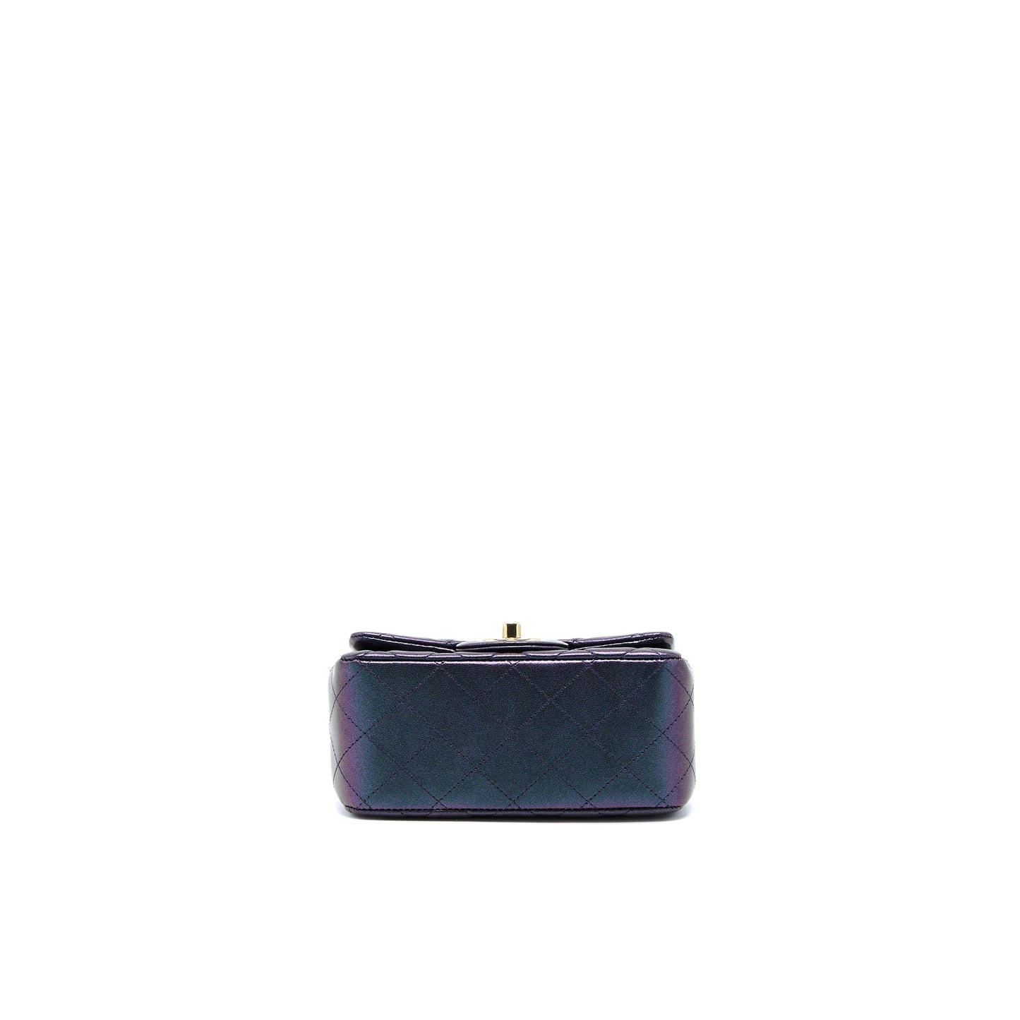 Chanel 22B Mini Square Pearly Lambskin Black L (Microchip)