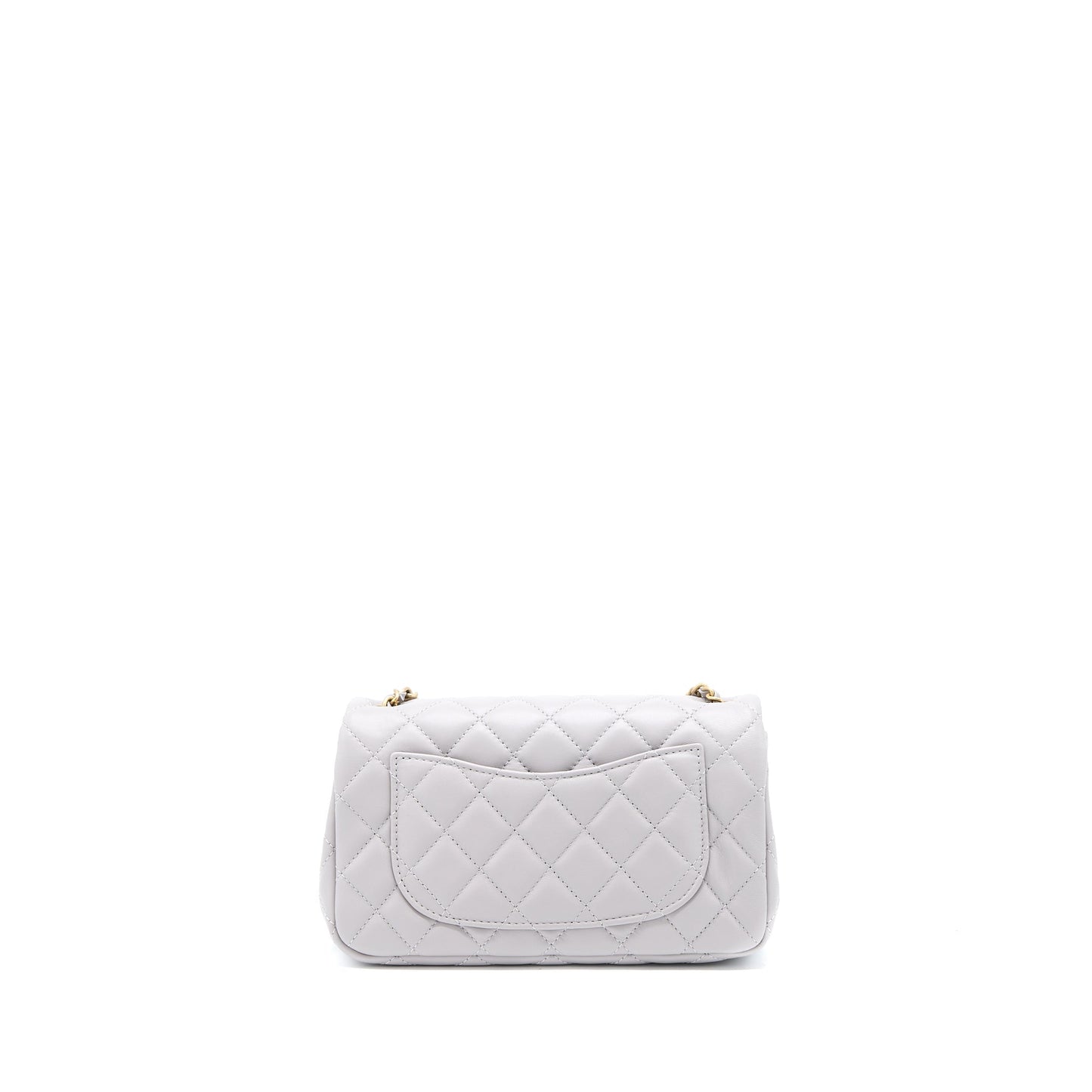 Chanel Pearl Crush Mini Rectangular Lambskin Grey Brushed (Microchip)