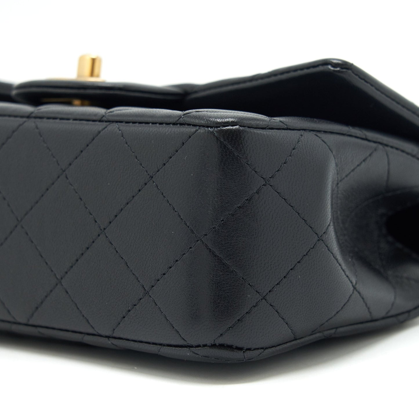 Chanel Top handle rectangular flap bag lambskin