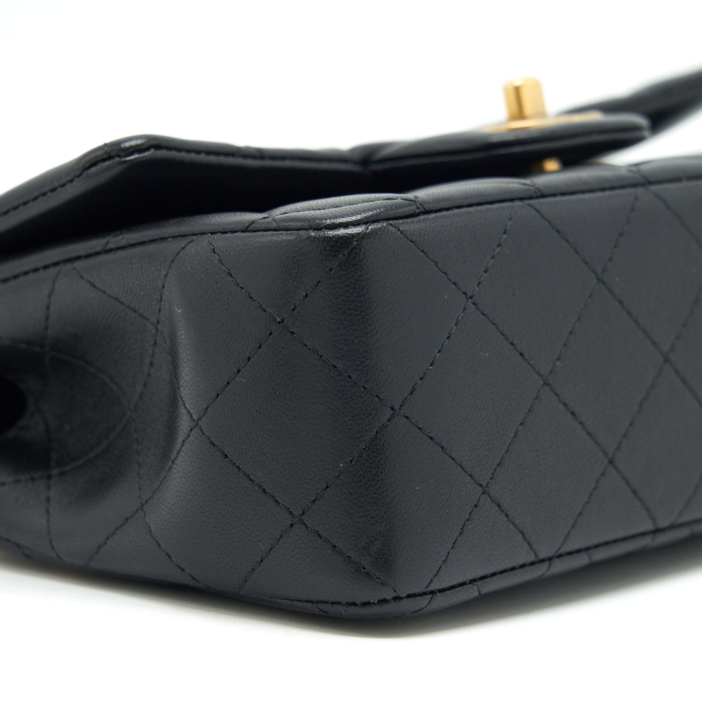 Chanel Top handle rectangular flap bag lambskin