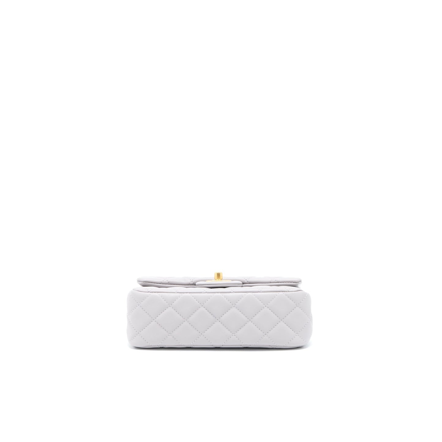 Chanel Pearl Crush Mini Rectangular Lambskin Grey Brushed (Microchip)
