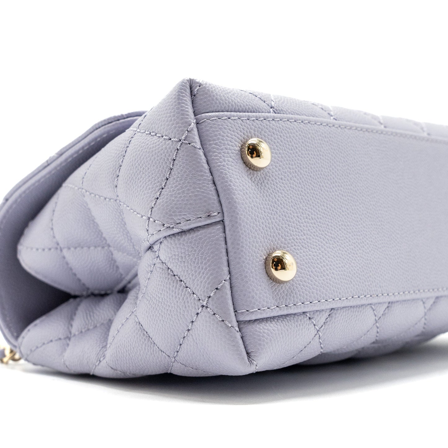 Chanel Small Coco Handle Caviar Light Purple L (Microchip)