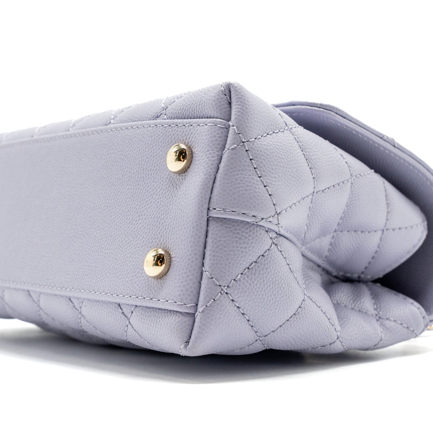Chanel Small Coco Handle Caviar Light Purple L (Microchip)