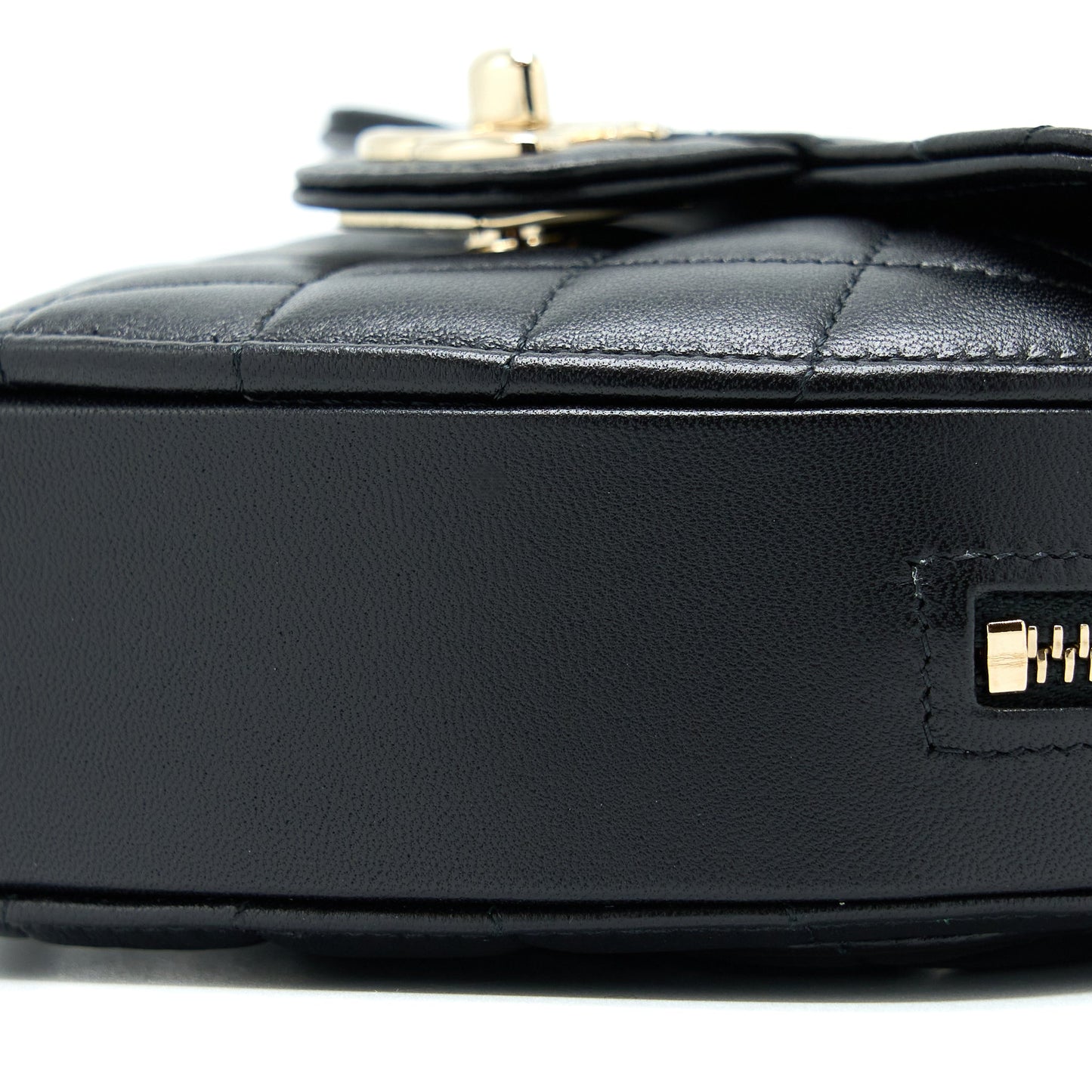 Chanel 22S Small Heart Bag Lambskin Black L