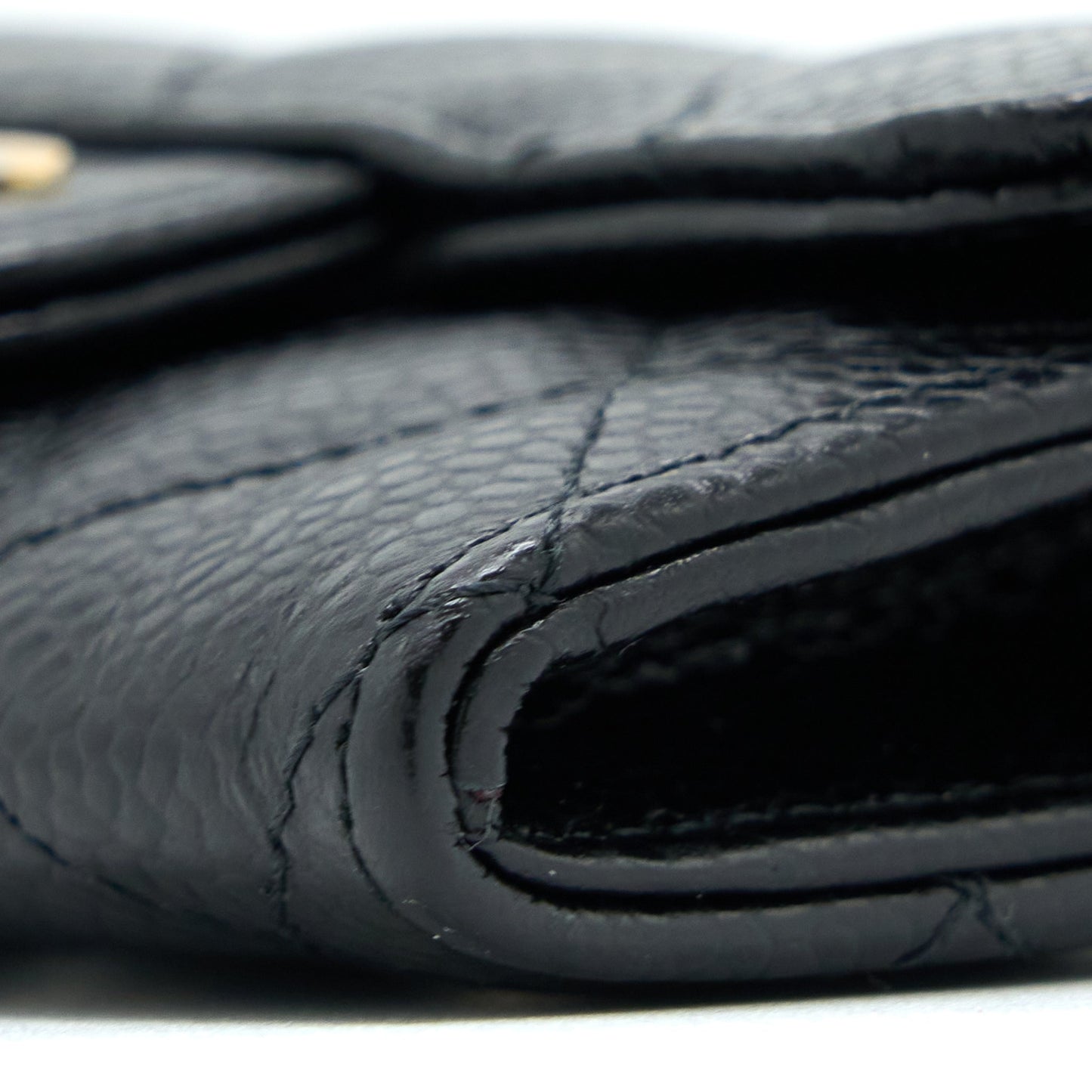 Chanel Classic Flap Cardholder Caviar Black (Microchip)