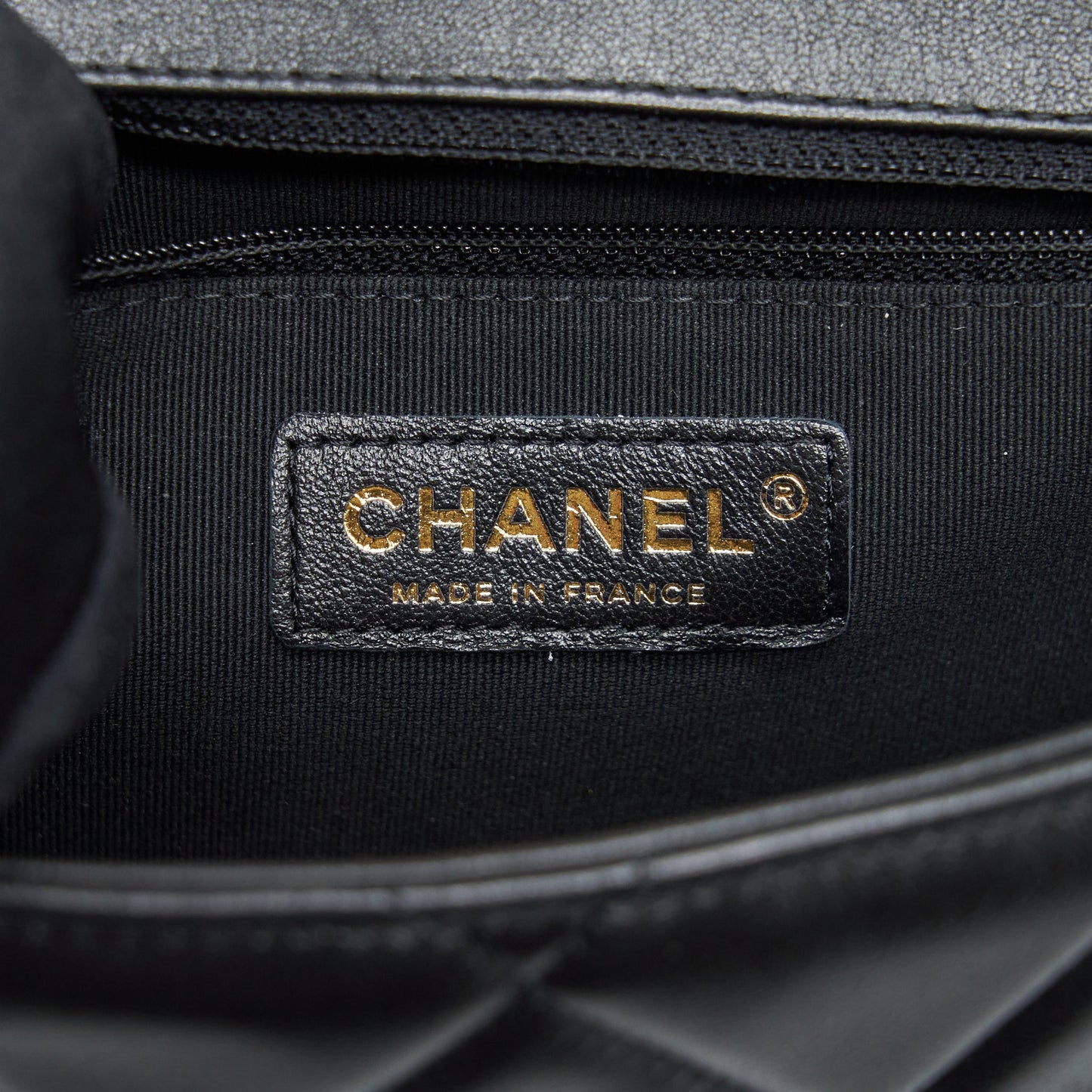 Chanel Quilted Medium Square Flap Bag Lambskin Black Brushed